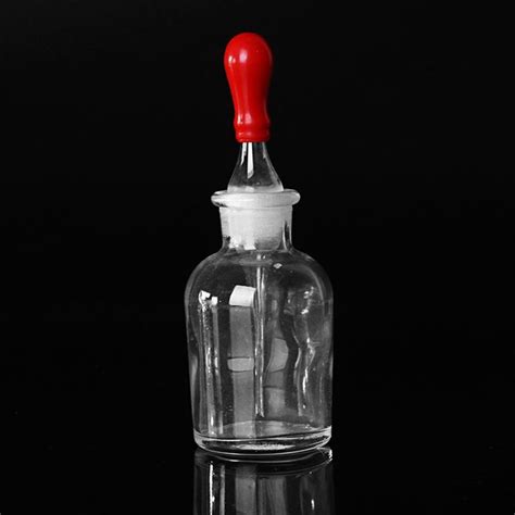 Clear Glass Dropper Dropping Reagent Storage Bottle Lab Glassware W