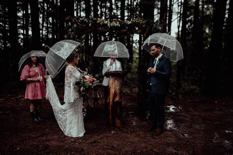 Intimate Bohemian Wedding In The Rain Dreamers And Lovers
