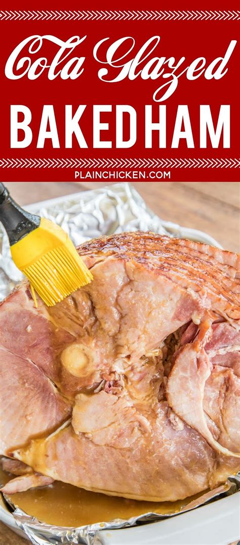 Cola Glazed Baked Ham Plain Chicken
