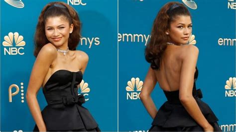 Emmy Awards 2022 Zendaya Arrives At The Emmys In A Breathtaking
