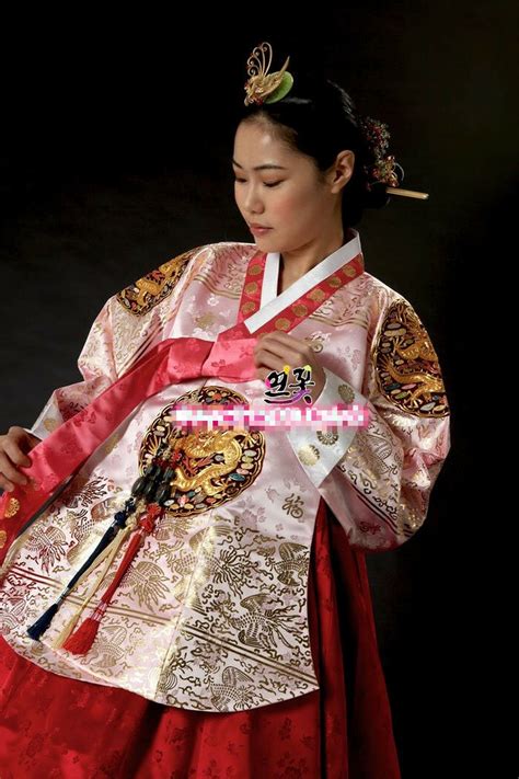 Hanbok Dress Traditional Korean Ceremony Costume Dangui Korean Royal