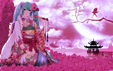 100 Hình Nền Anime Kimono