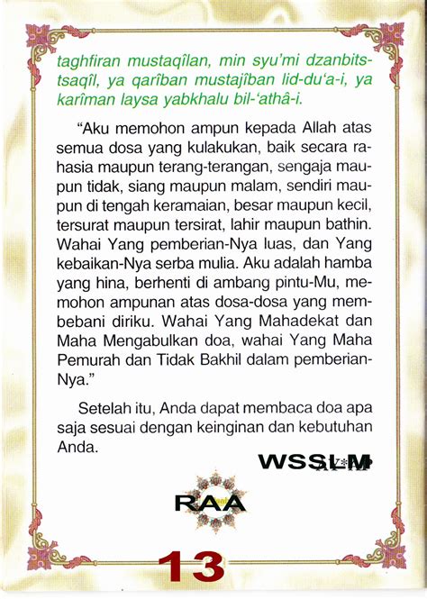 Doa Doa Mustajab Sidikalang Sidiangkat