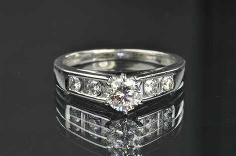 Brand name buy now pay later engagement rings. .94 Carat Diamond Engagement Ring / CLEARANCE SALE!! from timelessantiques on Ruby Lane