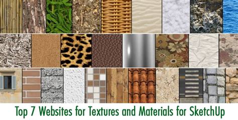 Top 7 Websites For Textures And Materials For Sketchup