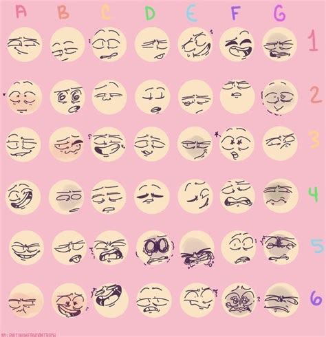 Facial Expressions Chart Drawing At Explore