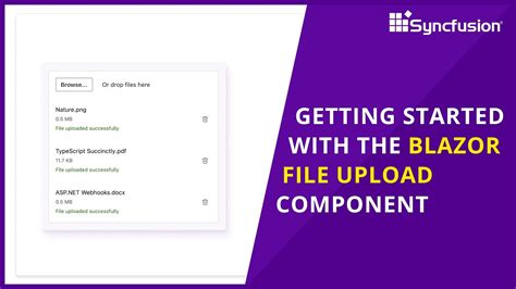 Getting Started With The Blazor File Upload Component YouTube