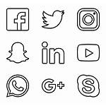 Social Icons Icon Logos Vector Network Transparent