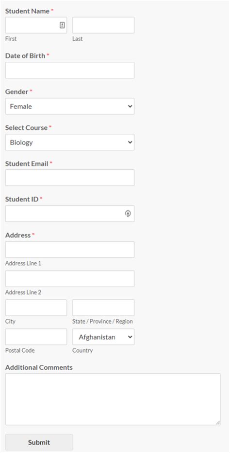 Create And Manage Course Registration Form In Wordpress Wpforms Views