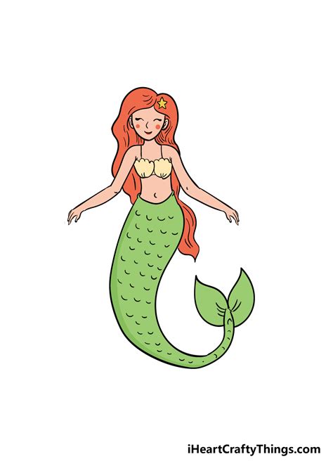 How To Draw A Mermaid Easy For Kids Wilson Begaind