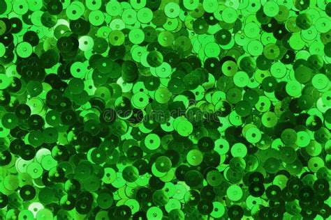 Green Sequins Stock Image Image Of Shiny Sewing Fabric 727747