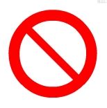 Prohibited sign was approved as part of unicode 7.0 in 2014. Safety signs flash cards