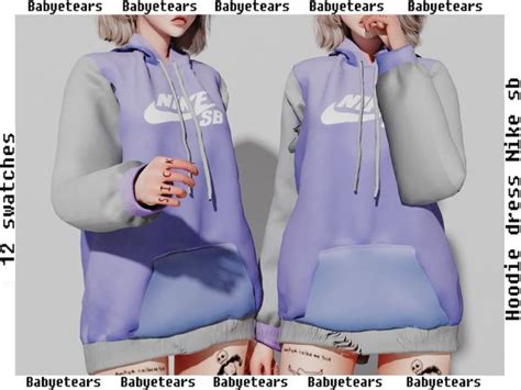 Hoodie Dress Nike Sb The Sims 4 Download Simsdomination In 2021