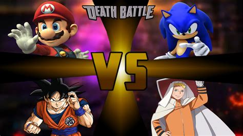 Sold Mario Vs Sonic Vs Goku Vs Naruto By Supercharlie623 On Deviantart