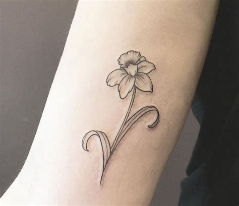 Daffodil Tattoo Outline Best Tattoo Ideas