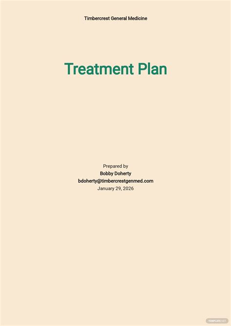 15 Free Treatment Plan Templates Edit And Download