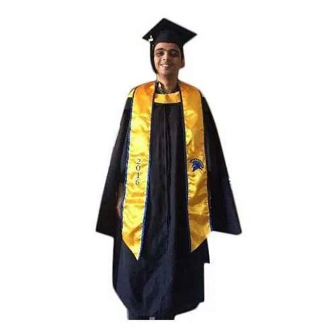Polyester Black Graduation Gown Set At Rs 300piece In Delhi Id