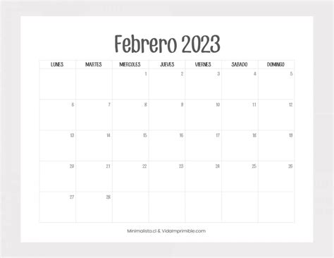 Calendarios 2023 Para Imprimir Descarga Gratis Minimalista Riset Vrogue