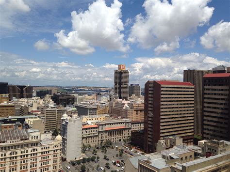 Skyline From The Top Of The Ansteys Building In The Johannesburg Cbd