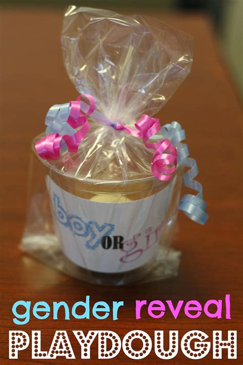 Dunk crispy treats in colored candy melts and add a skewer. The Link Home: gender reveal play dough