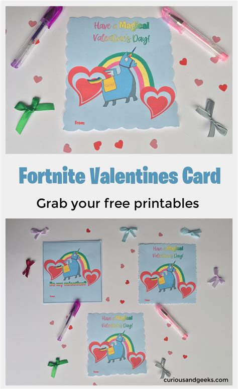 Fortnite Valentines Day Cards With Free Printable Curious And Geeks