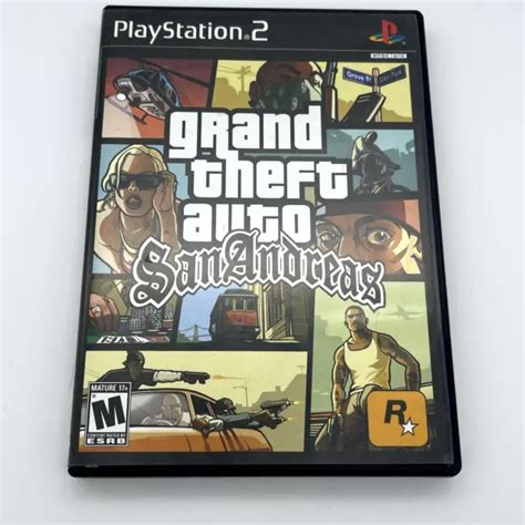Grand Theft Auto San Andreas Sony Playstation 2 2004 Ps2 1300