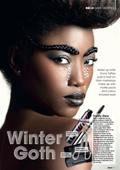 Black Beauty And Hair Magazine Spread Chanel Ambrose
