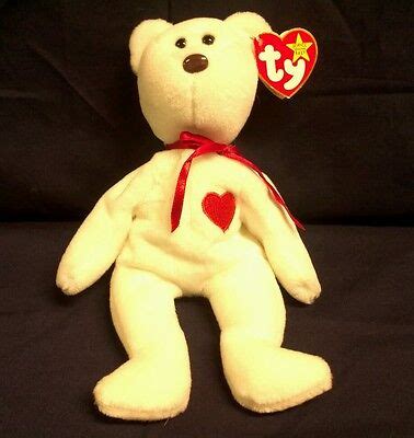 HTF Extremely Rare 1993 Valentino Ty Beanie Baby Misspelled Tag And