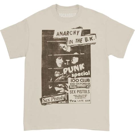 Sex Pistols 100 Club Punk Special T Shirt 398319 Rockabilia Merch Store