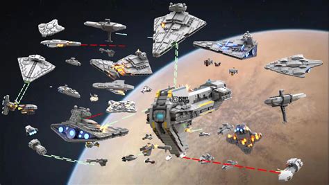 I Used All Of My Lego Star Wars Ship Mocs To Make A Battle Diorama R Starwars