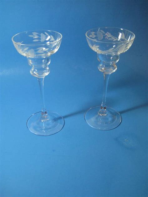 Pair Of Princess House Crystal Taper Candle Holders Heritage D