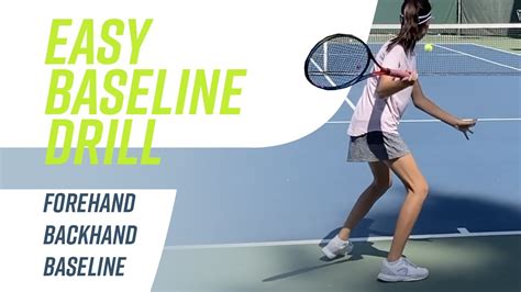 Easy Baseline Tennis Drill Made For Spinshot Youtube