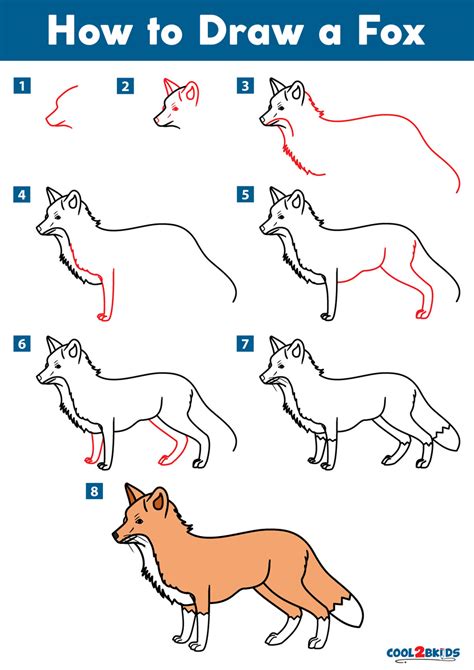 How To Draw A Fox Cool2bkids