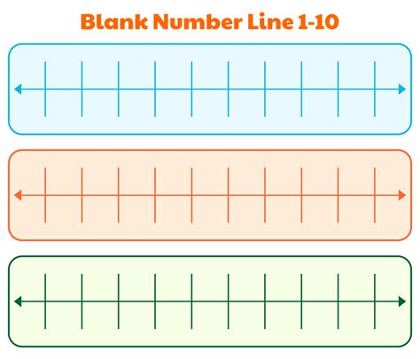 10 Best Printable Blank Number Line 1 10