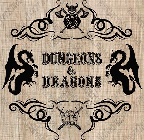 Dungeons and Dragons clipart DnD svg D&D Logo picture | Etsy