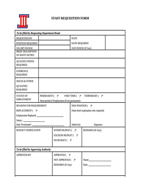 Free Job Requisition Forms In Pdf Ms Word Hot Sex Picture