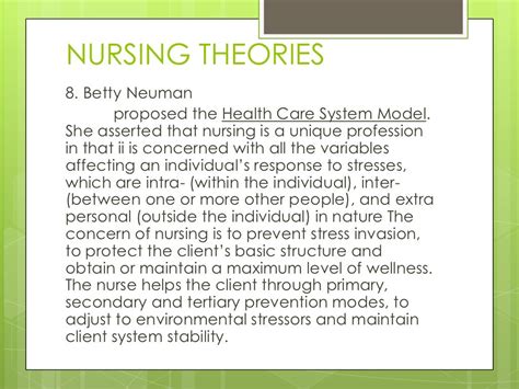 Nursing Theories And Frameworksppt