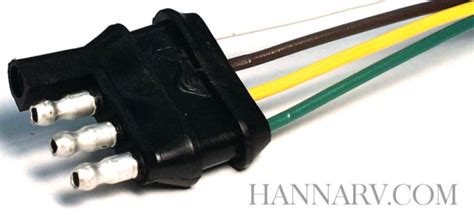 If you're troubleshooting bad wires, the circuit tester helps determine if the problem exists within the. Trailer Wiring Harness 4-Way Flat 18 Gauge Wire 12 Inches - Trailer End - 44P | Hanna Trailer ...