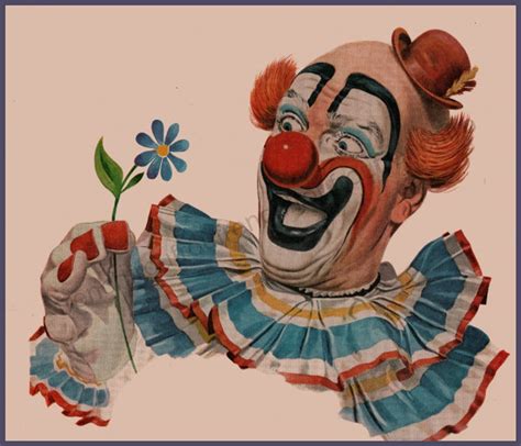Vintage Happy Clown Illustration Instant Digital Download Etsy