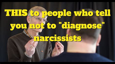 Responding To Skepticism About Diagnosing Narcissists Youtube