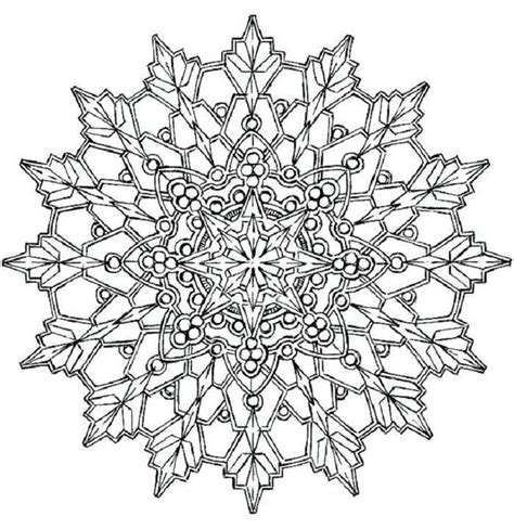 Winter Mandala Coloring Pages - Freeda Qualls' Coloring Pages