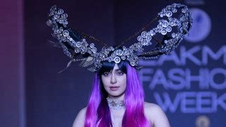 Purple Feathers by Pinkey Agarwal at Lakmé Fashion Week winter festive