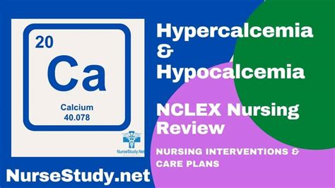 Hypercalcemia And Hypocalcemia Nursing Diagnosis And Nursing Care Plan
