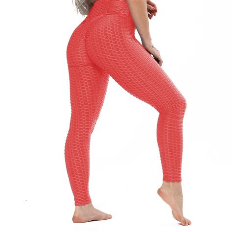 Fittoo FITTOO High Waist Textured Workout Leggings Booty Scrunch Yoga