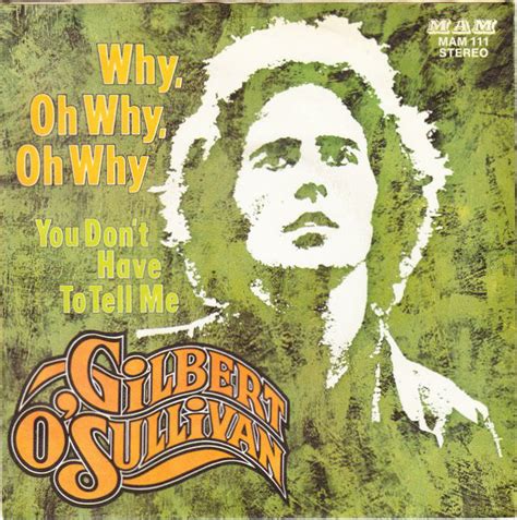 Gilbert O Sullivan Why Oh Why Oh Why 1974 Vinyl Discogs