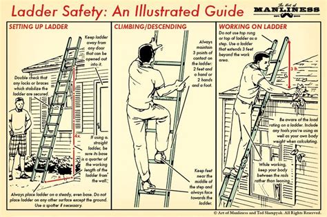 Learn The Basics Of Ladder Safety With This Illustrated Guide