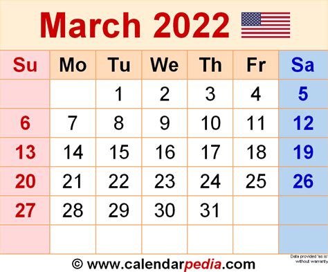 Waterproof Calendar March 2022 December Calendar 2022