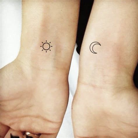 Two People With Matching Tattoos On Their Arms And Feet Both Showing