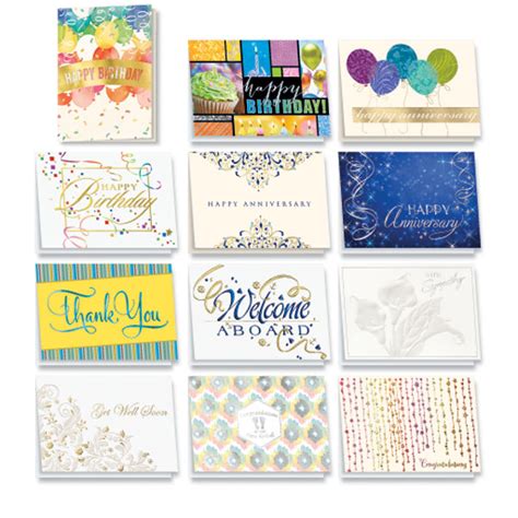 People get married, have babies, celebrate anniversaries, and reach new milestones in their lives. Elegant Employee All-Occasion Card Assortment | Bulk Business Greeting Cards