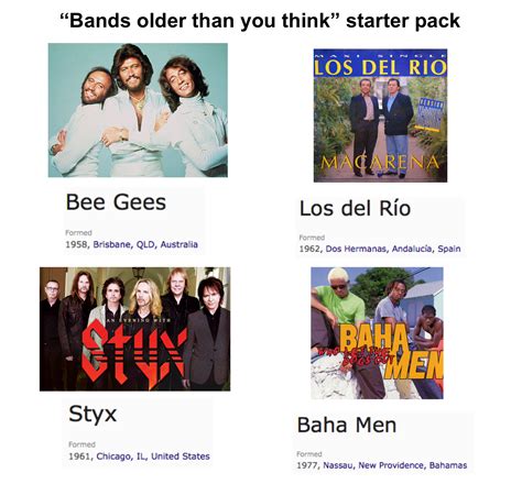 Bands Older Than You Think Starter Pack Rstarterpacks